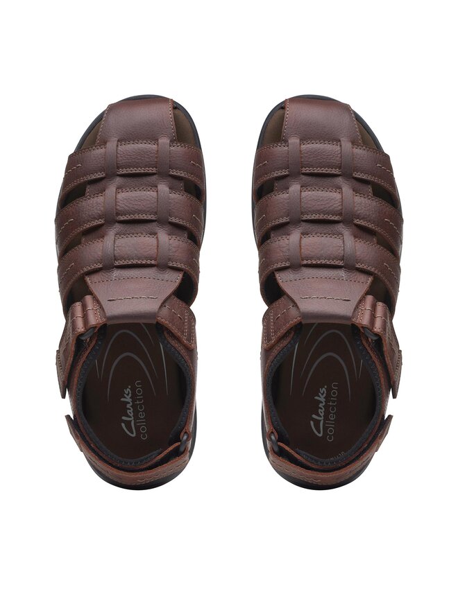 Clarks Sandalen Clarks Walkford Fish 26171794 Braun