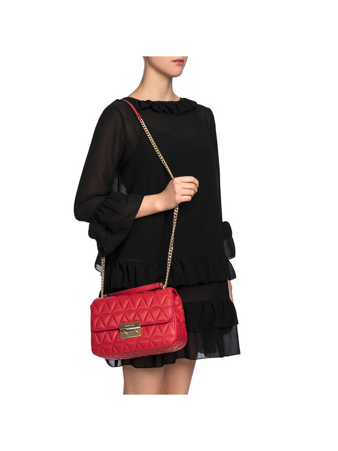 Handtasche Michael Kors Sloan 30S7GSLL3L Rot eschuhe