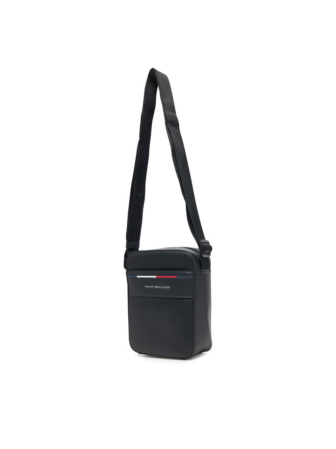 Tommy Hilfiger Τσαντάκι Tommy Hilfiger Th Foundation Mini Reporter AM0AM13196 Μαύρο