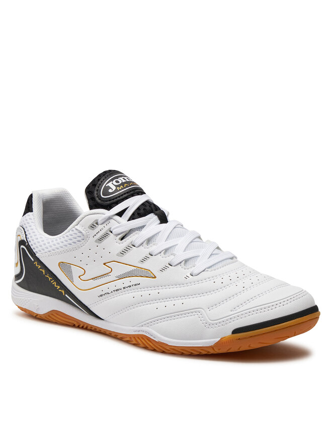 Joma Ghete pentru fotbal Joma Maxima 2102 MAXW2102IN Alb