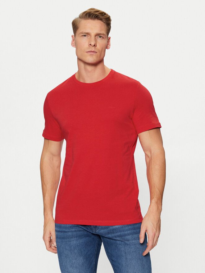 s.Oliver s.Oliver Majica 2153464 Rdeča Regular Fit