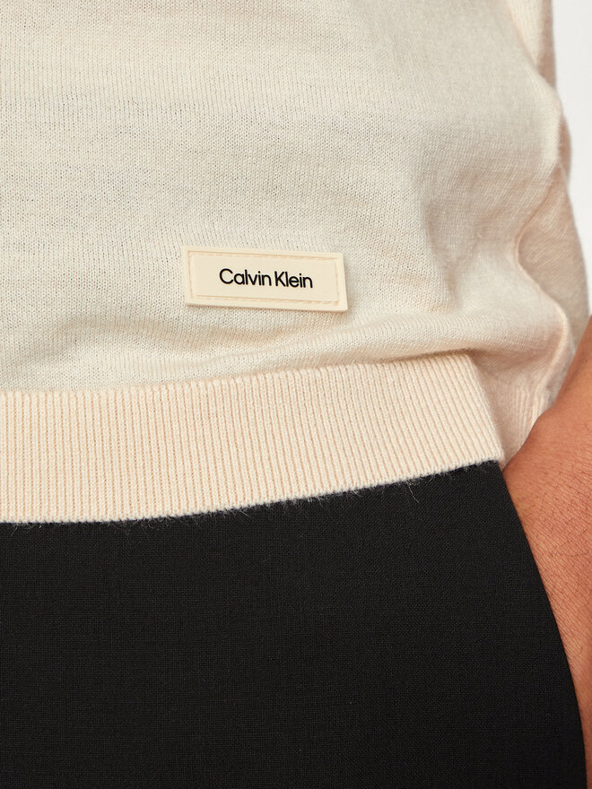 Calvin Klein Calvin Klein Polo K10K113053 Beis Regular Fit