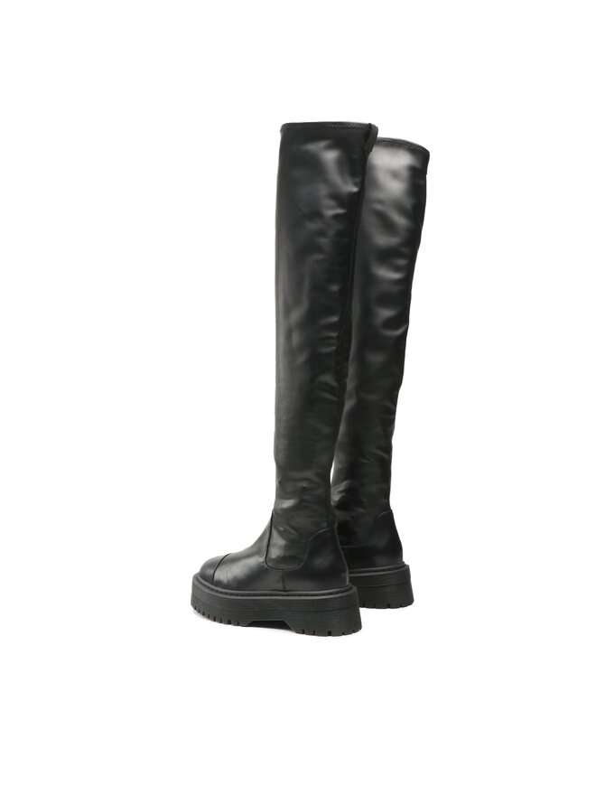 Armani Exchange Μπότες πάνω από το γόνατο Armani Exchange XDO009 XV403 00002 Μαύρο