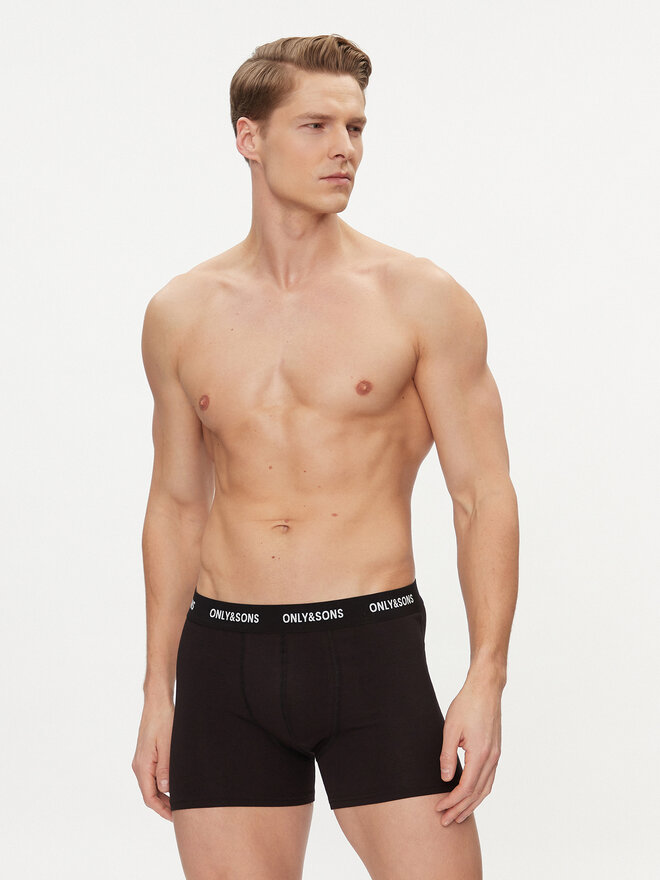 Only & Sons Only & Sons Set od 3 para bokserica Fitz 22023854 Crna