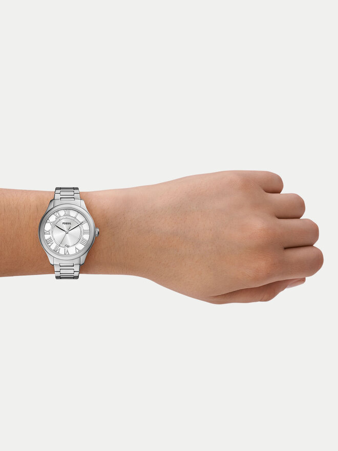 Fossil Часовник Fossil Gilmore ES5393 Сребрист