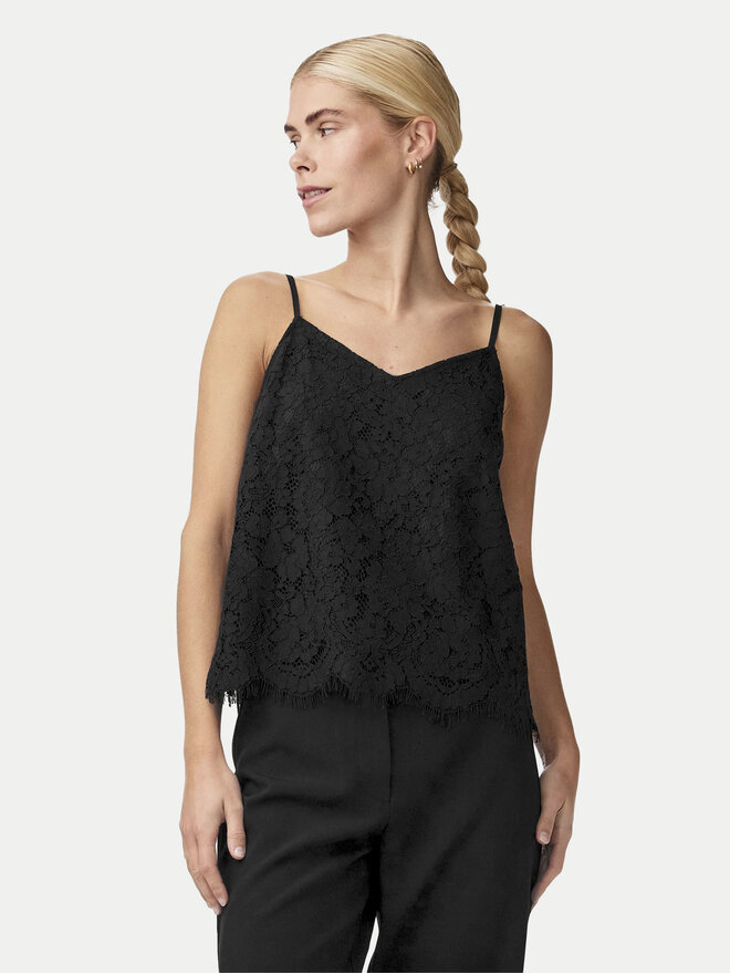 YAS YAS Felső Perla 26032812 Fekete Regular Fit