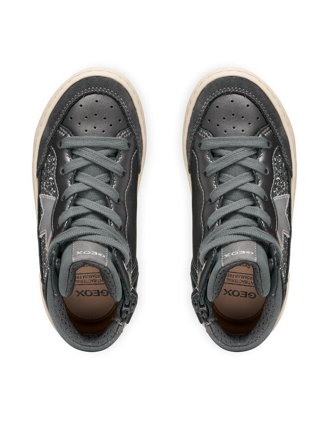 Geox Sneakers Geox J Kalispera Girl J664GB 0NFEW C9002 D Dunkelsilber