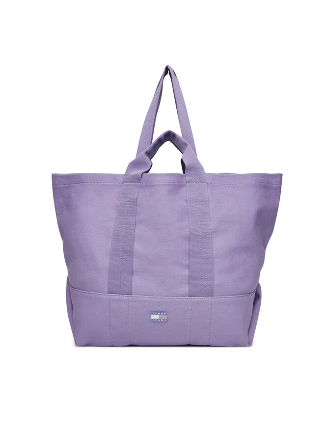 Tommy Jeans Ročna torba Tommy Jeans Tjw Tote Edition Canvas AW0AW17542 Vijolična