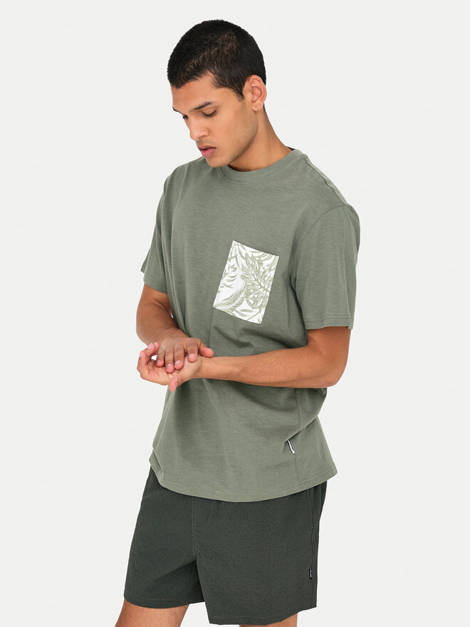 Only & Sons Only & Sons Camiseta 22025286 Verde Regular Fit