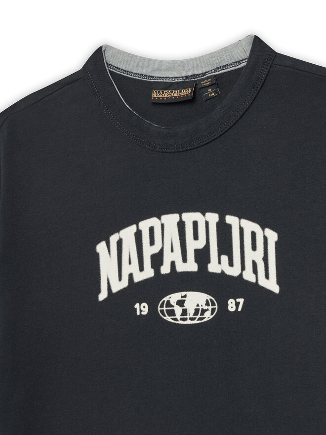 Napapijri Napapijri Marškinėliai S-Inot NP0A891F D Juoda Regular Fit