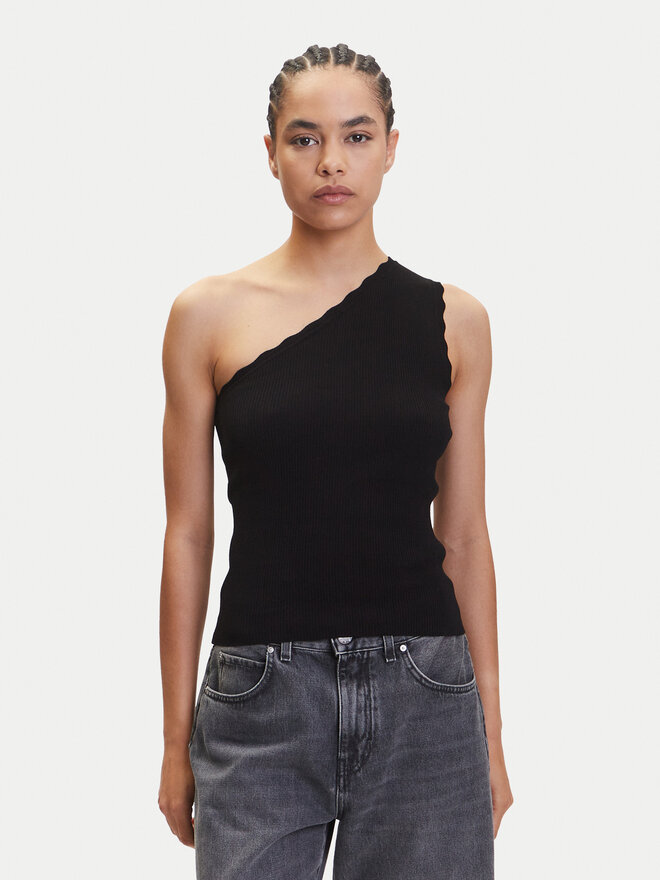 JDY JDY Top Nanna 15351420 Črna Slim Fit