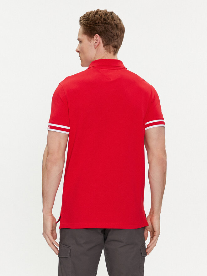 Tommy Hilfiger Tommy Hilfiger Pólóing Monotype MW0MW34737 Piros Slim Fit