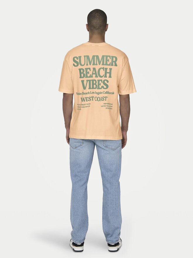 Only & Sons Only & Sons Camiseta Kenny 22028736 Rosa Relaxed Fit
