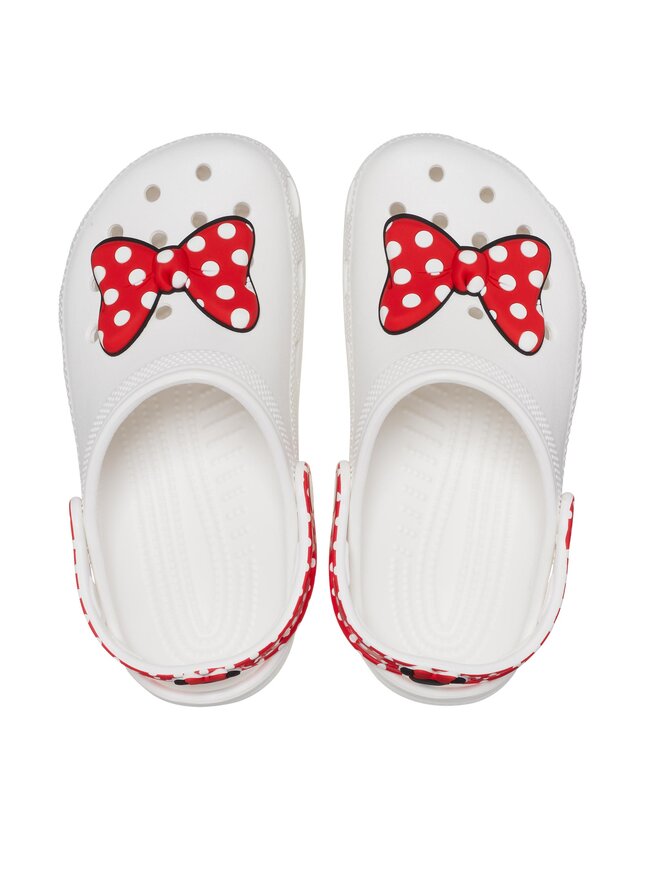Crocs Pantoletten Crocs Classic Disney Minnie Mouse Clog T208710 Weiß