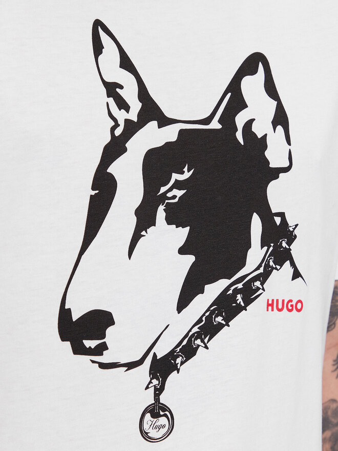 HUGO HUGO Camiseta Dammock 50504916 Blanco Regular Fit