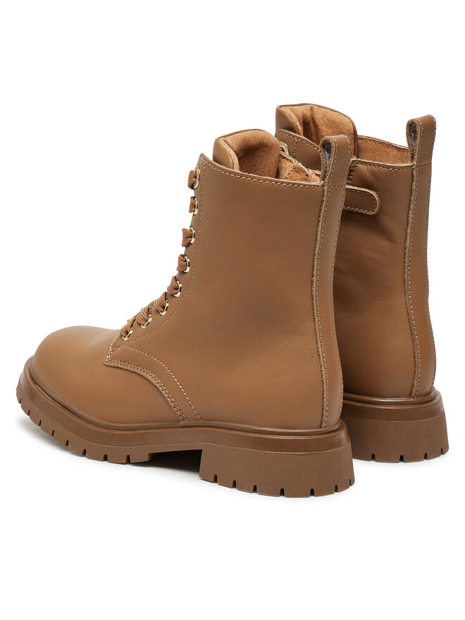 Tommy Hilfiger Turistická obuv Tommy Hilfiger Lace-Up Bootie T3A5-33568-0092 M Hnědá