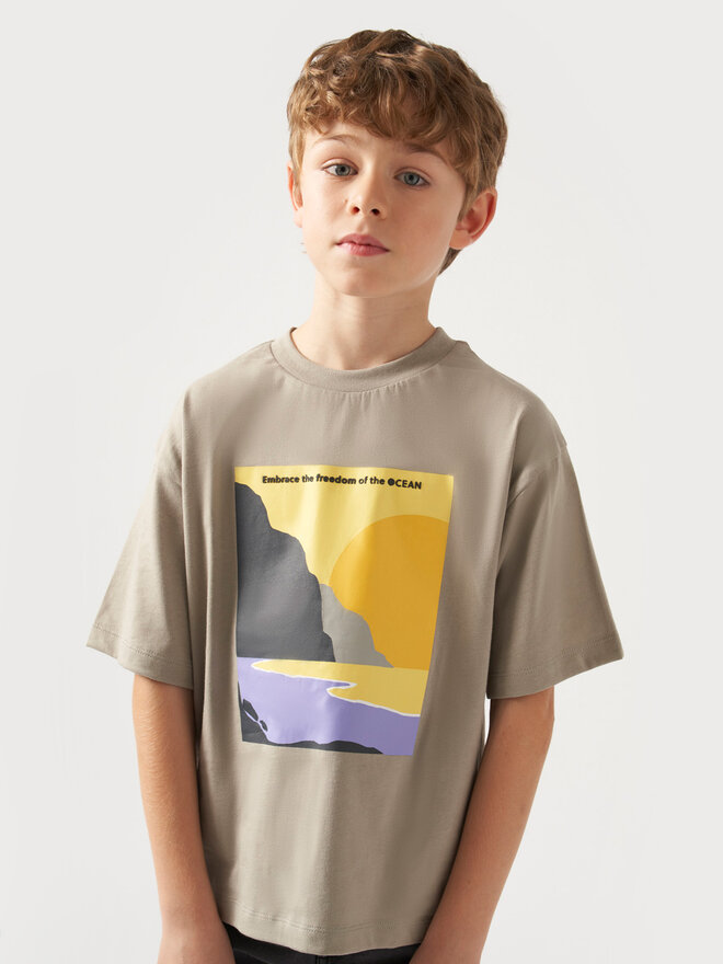 Mayoral Mayoral Футболка 6039 Бежевий Regular Fit