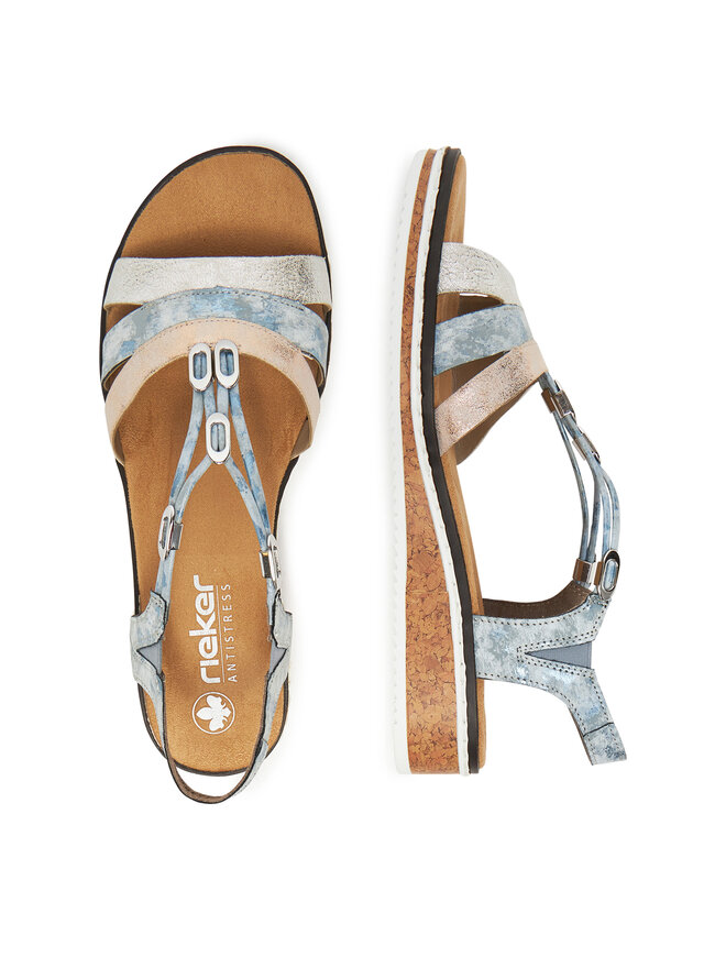 Rieker Sandalen Rieker V36G4-40 Blau