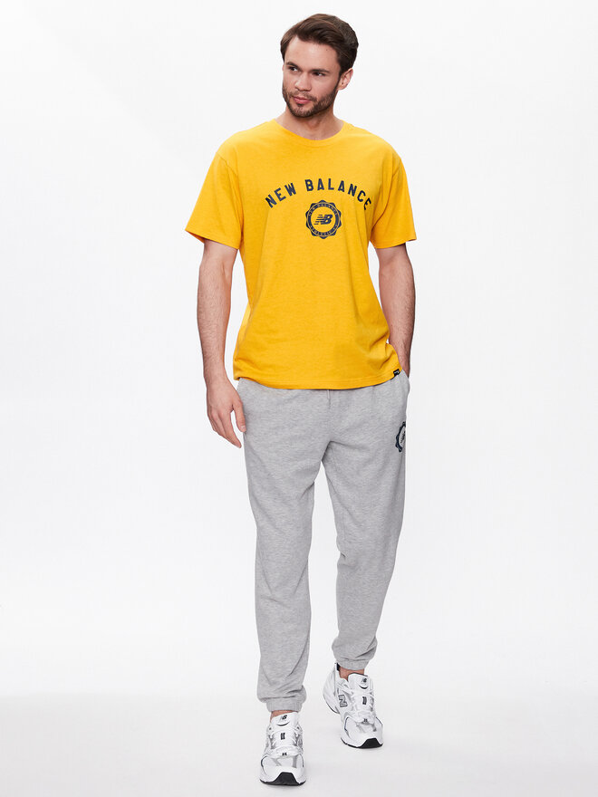 New Balance New Balance Marškinėliai Sport Seasonal Graphic MT31904 Geltona Relaxed Fit