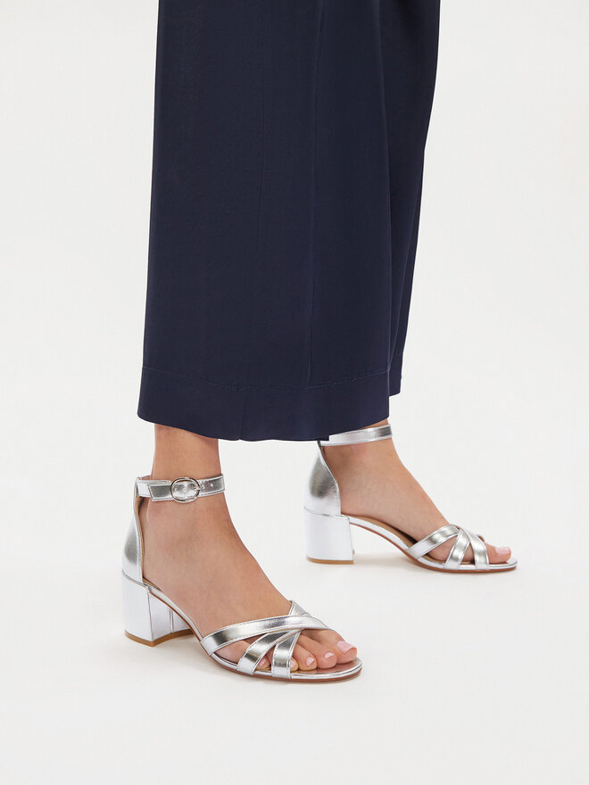 JENNY Sandały JENNY S4SH1725 Srebrny