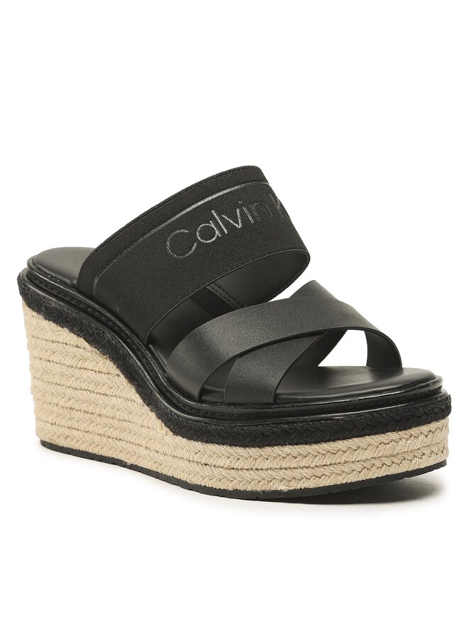 Calvin Klein Εσπαντρίγιες Calvin Klein Wedge 50Hh HW0HW01498 Μαύρο