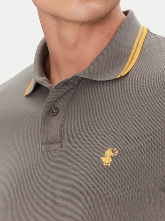 Save The Duck Save The Duck Poloshirt DR0136M BATE20 Grau Regular Fit