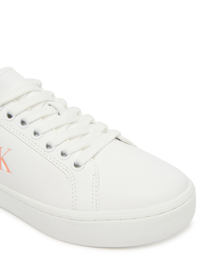 Calvin Klein Jeans Снікерcи Calvin Klein Jeans Classic Cupsole Ru Patch Lth Wn YW0YW01845 Білий