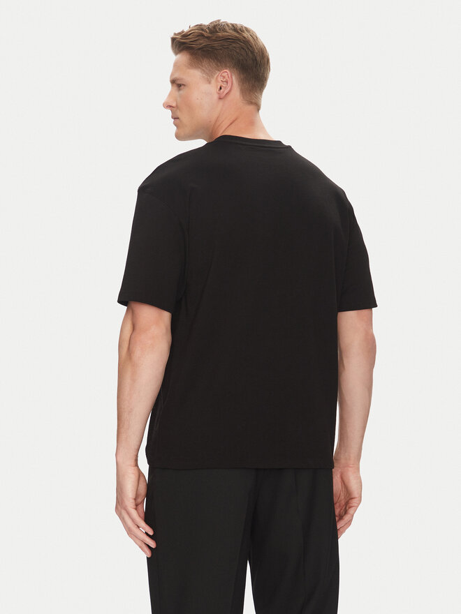 HUGO HUGO T-Shirt Digraph 50542581 Μαύρο Oversize