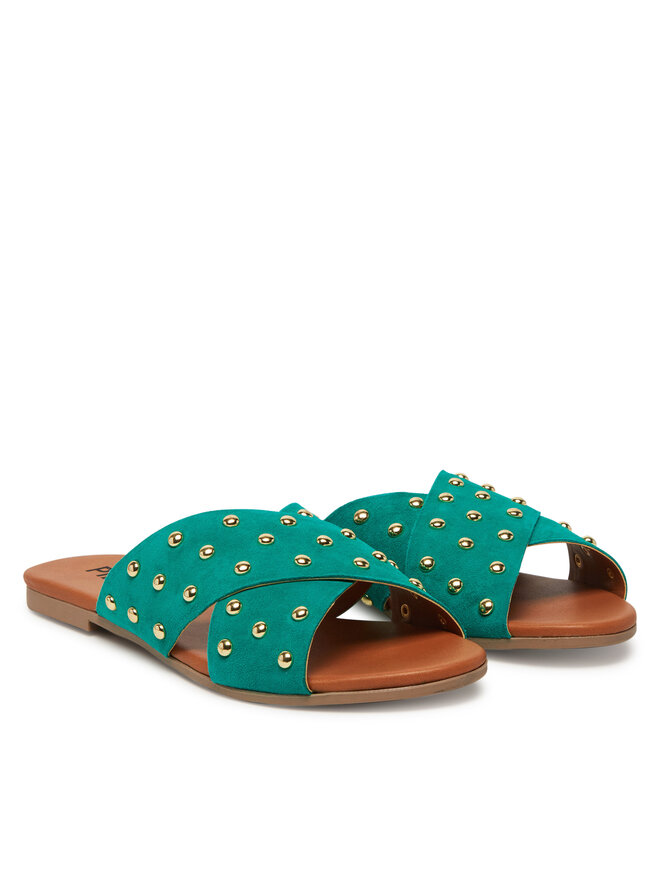 Pieces Pantoletten Pieces 17156837 Grün