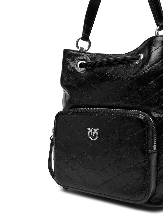 PINKO Torebka PINKO Cargo Bucket Vitello Al 25-26 PLTT 105112 A2JC Czarny