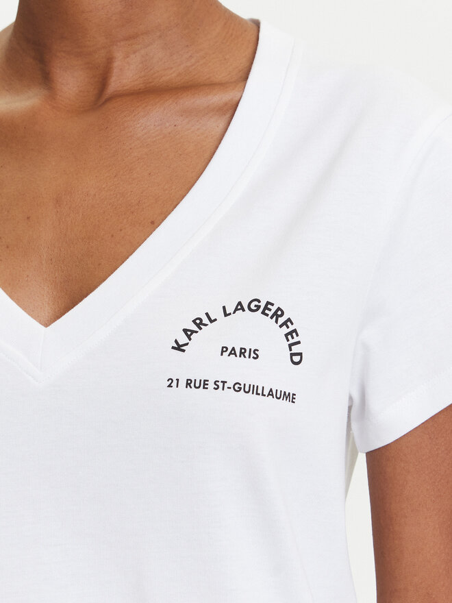 KARL LAGERFELD KARL LAGERFELD Camiseta A3W17104 Blanco Regular Fit