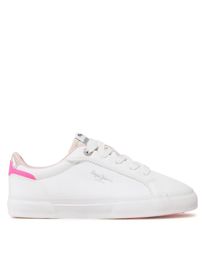 Pepe Jeans Πάνινα παπούτσια Pepe Jeans Kenton Basic Girl PGS30549 Λευκό