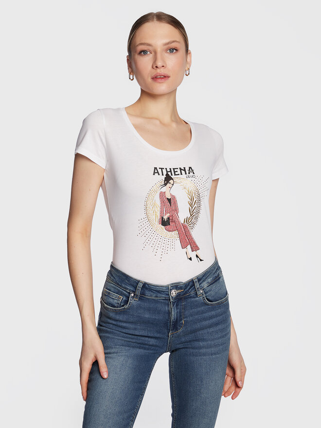 Liu Jo Liu Jo Camiseta WA3288 J5923 Blanco Regular Fit