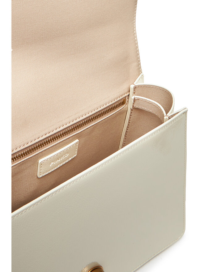 PINKO Kabelka PINKO Love One Top Handle Classic Light PE 25 PLTT 100066 A1UV Bílá