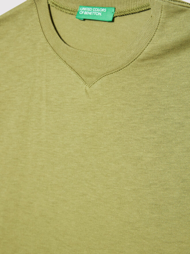 United Colors Of Benetton United Colors Of Benetton T-Shirt 3I1XG100M Grün Regular Fit