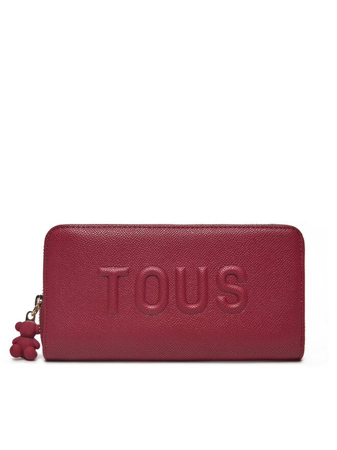 TOUS Cartera grande para mujer TOUS Brenda 2002105421 Guinda/burdeos