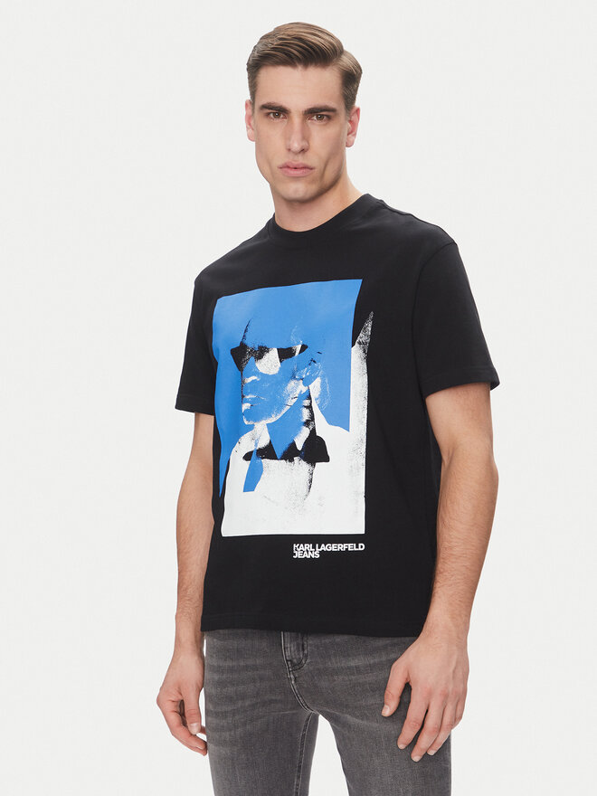 Karl Lagerfeld Jeans Karl Lagerfeld Jeans T-Shirt A2M17036 Schwarz Regular Fit