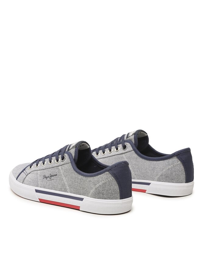 Pepe Jeans Tenisky Pepe Jeans Brady Men Chambray PMS30817 Tmavomodrá