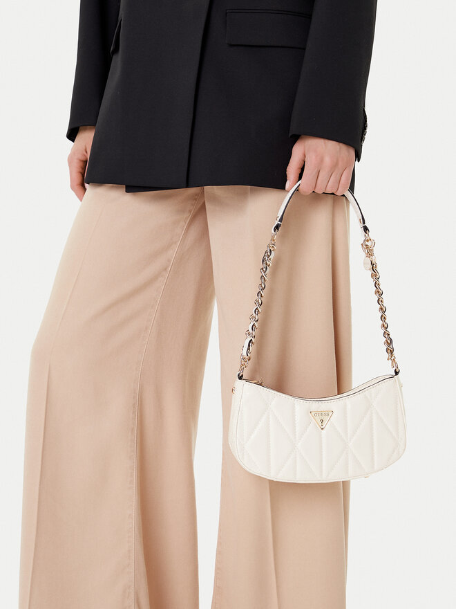 Guess Ročna torba Guess Aldina HWGG96 63170 Bela