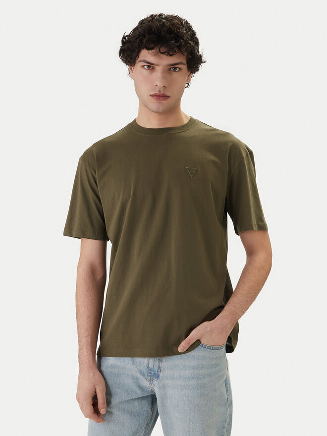 Guess Guess T-Shirt F6GI11 K8HM4 Khakifarben Regular Fit