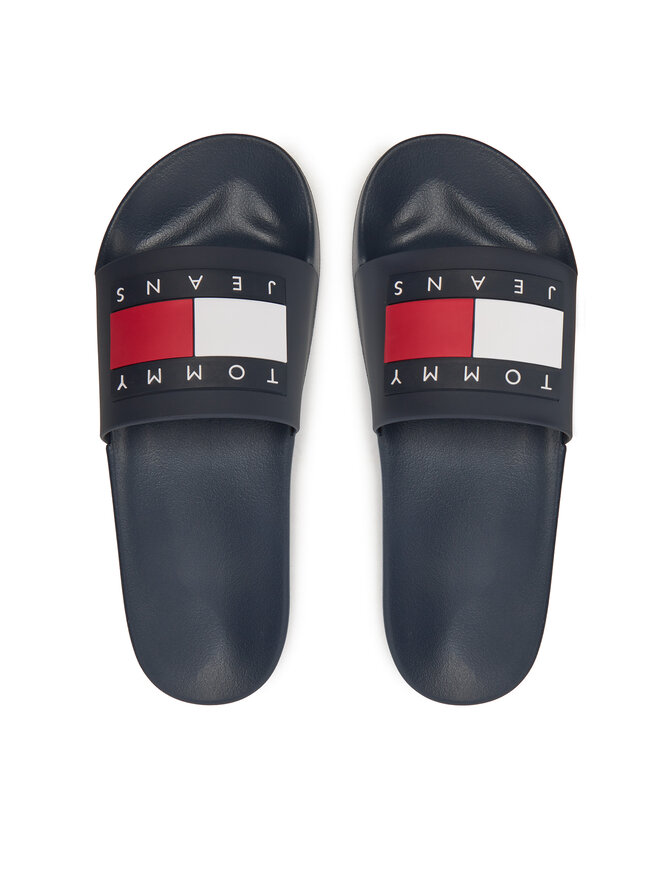 Tommy Jeans Šľapky Tommy Jeans Pool Slide Ess EM0EM01191 Tmavomodrá