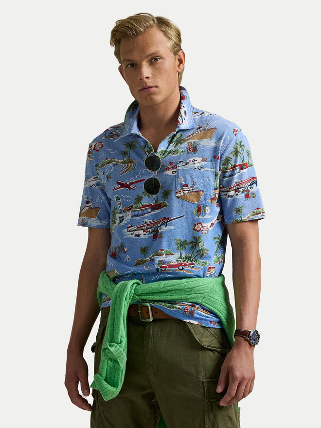 Polo Ralph Lauren Polo Ralph Lauren Поло 710966450001 Голубий Standard Fit