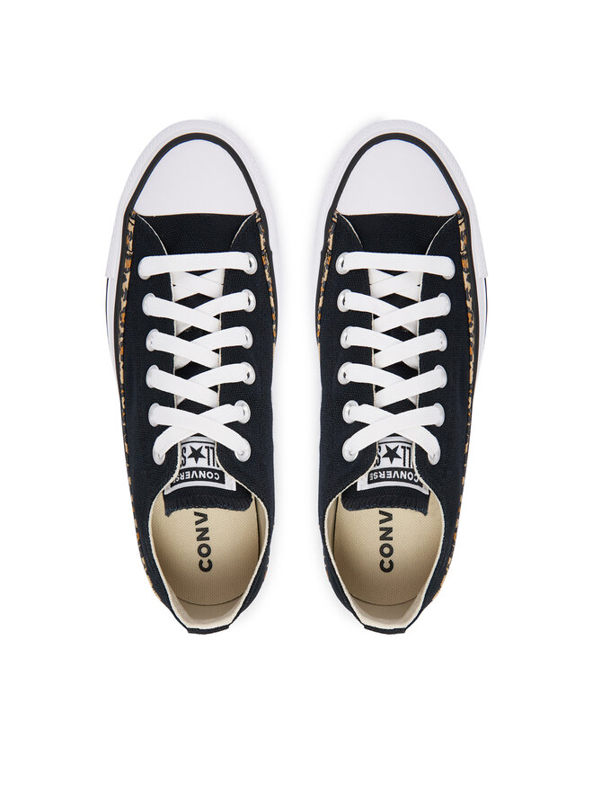 Converse Sneakers aus Stoff Converse CHUCK TAYLOR ALL STAR LEOPARD A19180C Schwarz