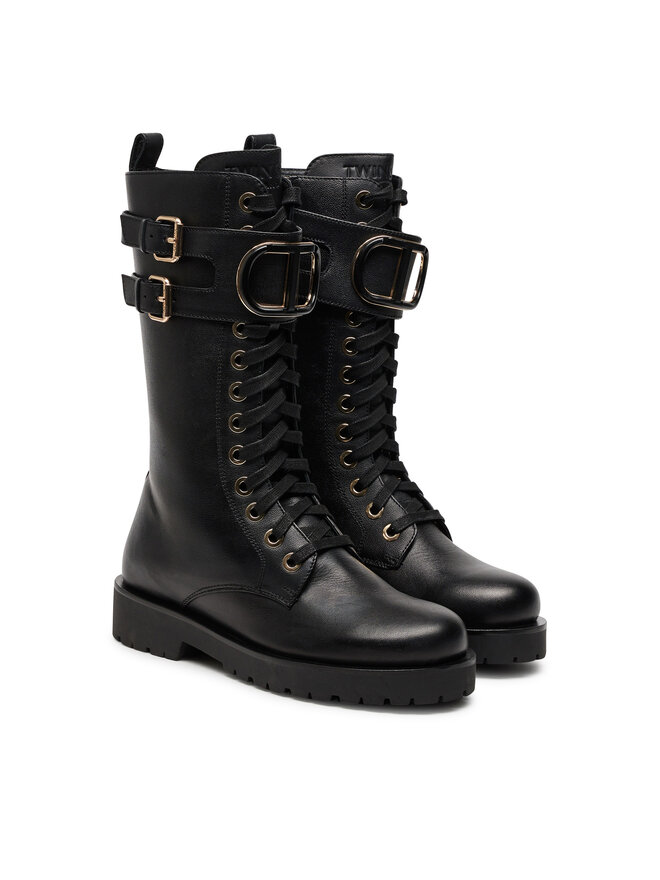 TWINSET Schnürstiefeletten TWINSET 242TCP084 Schwarz