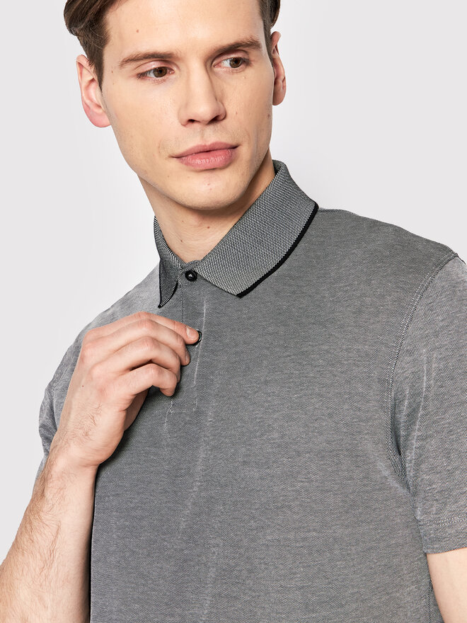 Selected Homme Selected Homme Poloshirt Leroy 16082844 Grau Regular Fit