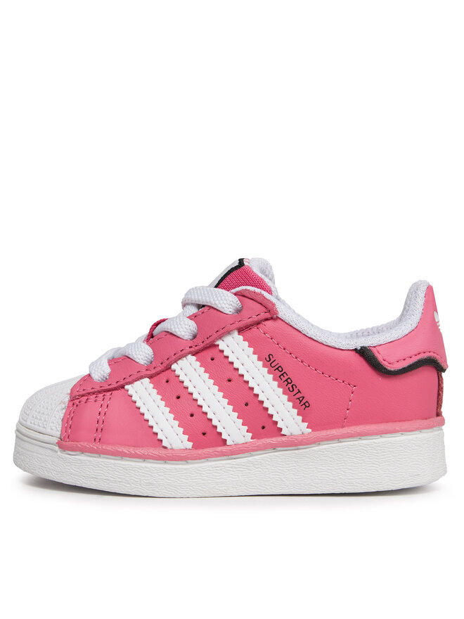Sneakers adidas Superstar Elastic Lace Kids IE0861 Roz | epantofi.ro