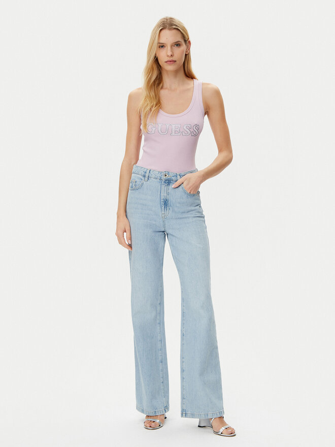 Guess Guess Top W5GP29 KA0H1 Rosa Regular Fit