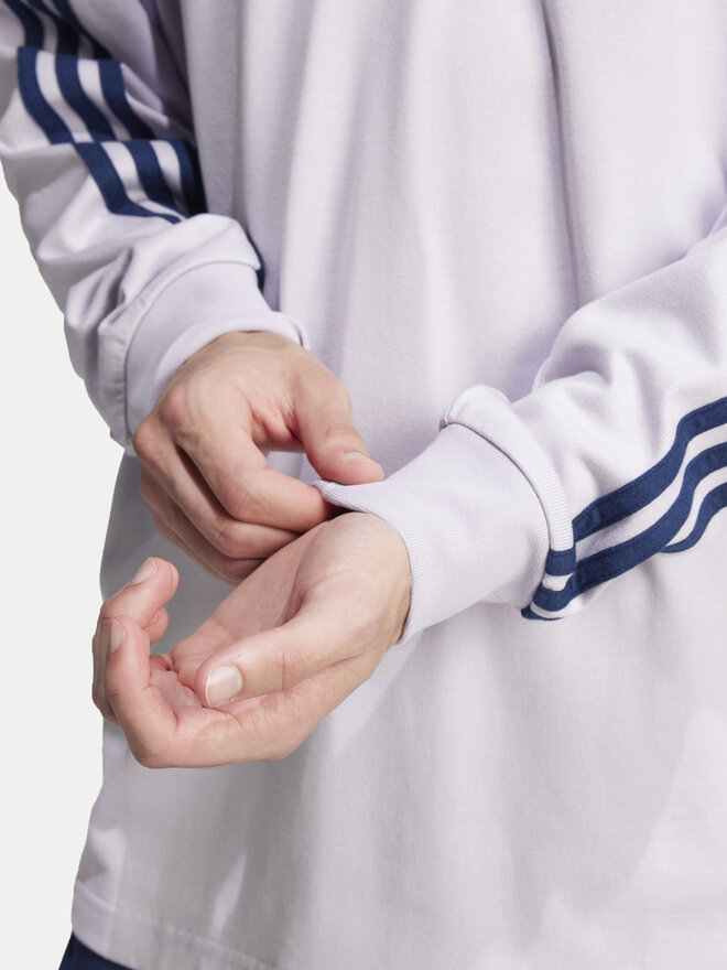 adidas adidas Поло adicolor Rugby JC9916 Фіолетовий Regular Fit