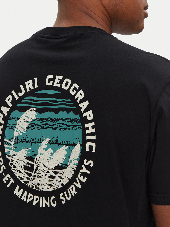 Napapijri Napapijri T-Shirt S-Vignoni NP0A4ILX Μαύρο Regular Fit