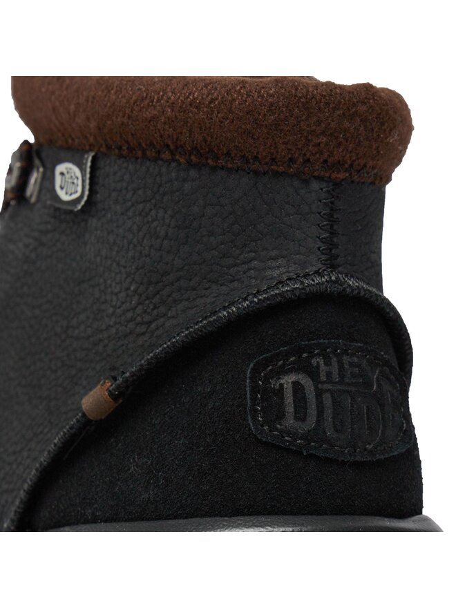 Hey Dude Bakancs Hey Dude Bradley Boot Leather 40189-001 Fekete